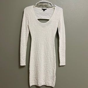 Brand new white leopard print bodycon dress